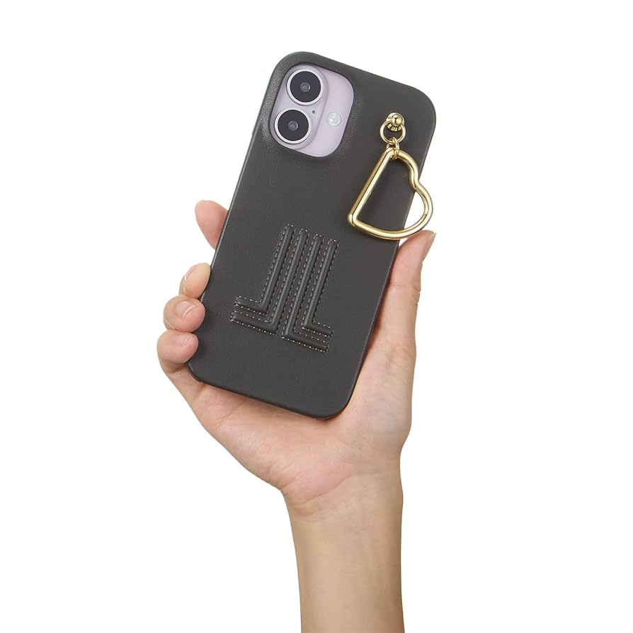 iPhone16 ランバンオンブルー ハードケースwithハートチャーム iPhone 16 Pro ハートチャームスマホケース|LANVIN en Bleu